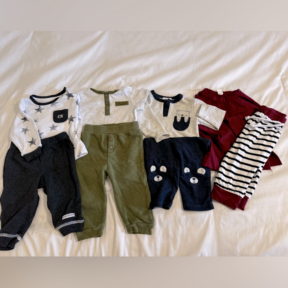 Bundle of baby boy clothes